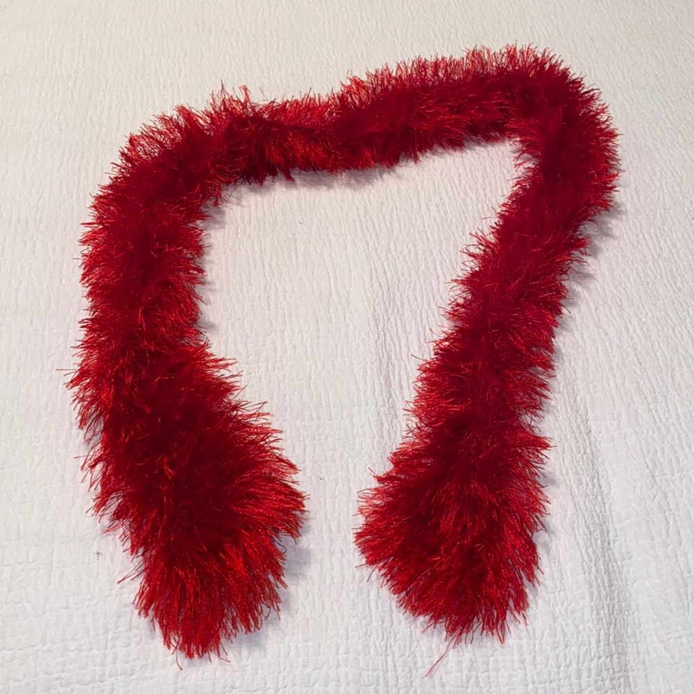 Red boa/scarf